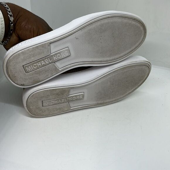 MICHAEL MICHAEL KORS KEATON GLITTER CHAIN MESH WOMENS SNEAKERS FTL-08-058 - Picture 8 of 9